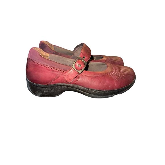 ⭐️ Women’s Dansko Oxblood Mary Jane Leather Shoes. Size 10 - Picture 1 of 5